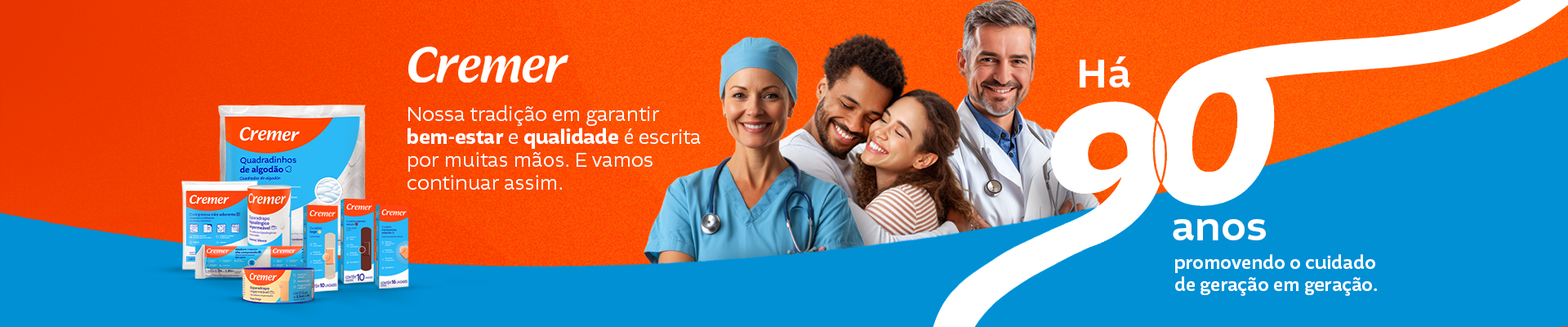 banner cremer 90 anos