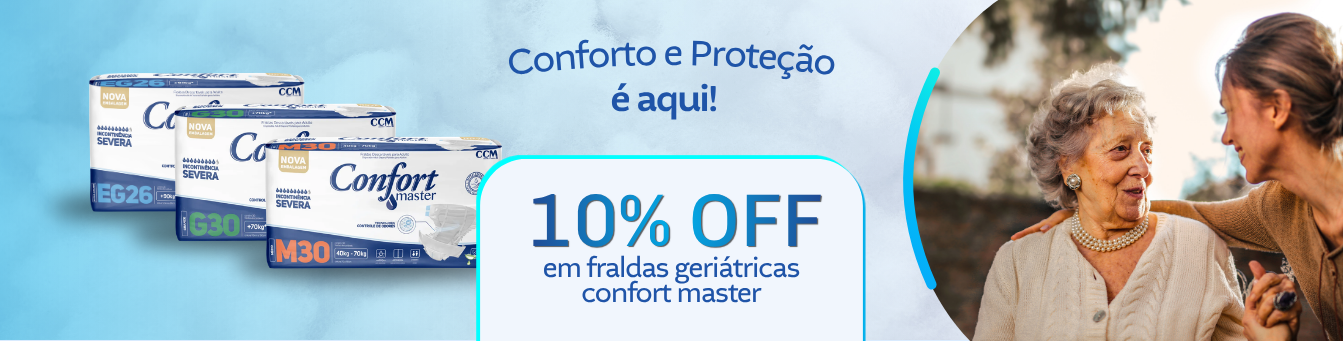 FRALDA CONFORT MASTER 10% OFF