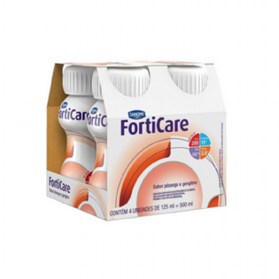 FORTICARE PESSEGO/GENGIBRE KIT (4X125ML)