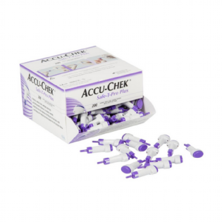 ACCU-CHEK SAFE-T-PRO PLUS 200 LANCETAS (ROXA)