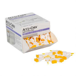 ACCU-CHEK SAFE-T-PRO UNO 200 LANCETAS (AMARELA)