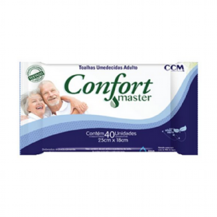 TOALHA UMED. 26 x 20CM C/40 - CONFORT MASTER 