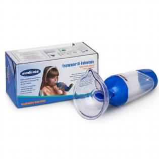 ESPAÇADOR MEDICATE MASCARA GRANDE AZUL