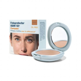 Protetor Solar Facial Isdin Compact FPS 50+ Bronze Pó Compacto 10g