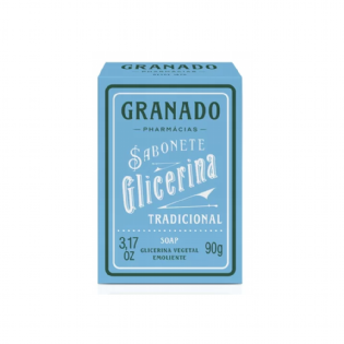 GRANADO GLICERINA SABON TRAD 90GR AZUL/FAIXA LARANJA