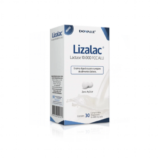 LIZALAC 10000 FCC ALU C/30 COMPR.600MG (LACTASE) DOVALLE