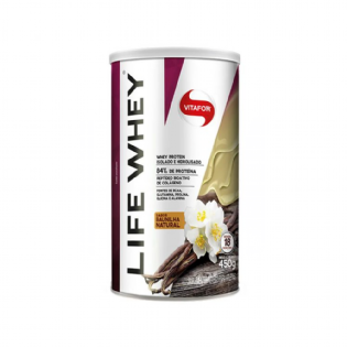 LIFE WHEY 450G BAUNILHA NATURAL VITAFOR