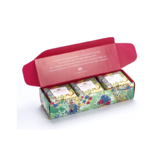 ESTOJO SABONETES MINI FLORAL LEMON