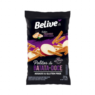 PALITO BATATA DOCE FRANGO GRELHADO S/G 35G - BELIVE