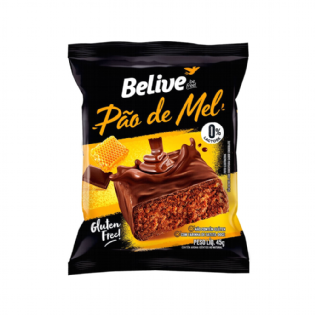 PAO DE MEL S/G S/LT 45G - BELIVE