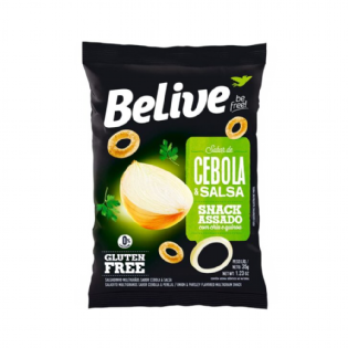 SNACKS SABOR CEBOLA E SALSA 35G - BELIVE