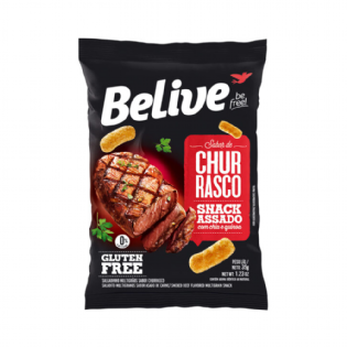 SNACKS SABOR CHURRASCO 35G - BELIVE