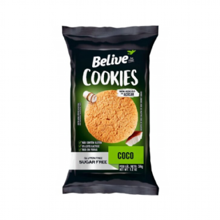 COOKIES COCO ZERO (ACUCAR, LACTOSE E GLUTEN) 34G - BELIVE