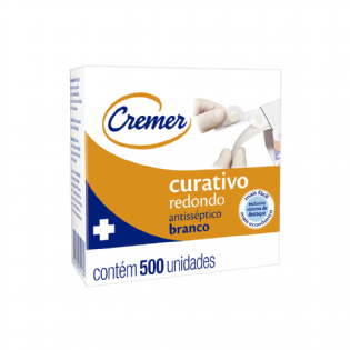 CURATIVO BLOOD STOP REDONDO CX 500 UNID- BRANCO