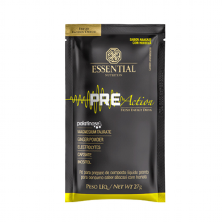 Essential Pre Action Energy Drink | Abacaxi com Hortelã 27g Sachet