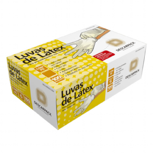 LUVA DE PROC M DESCARPACK CX C/100UN