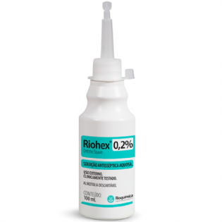 RIOHEX | Solução Aquosa Dermo Suave com Clorexidina 0,2% - 100ml