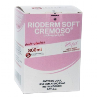 RIODERM SOFT CREMOSO 800ML REFIL (0,5% TRICLOSAN)