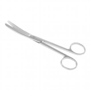 TESOURA CIRURGICA 15 CM CURVA R/R GOLGRAN