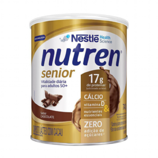 NUTREN SENIOR Pó Chocolate 740g | Nutrição Completa para Idosos