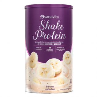 SHAKE PROTEIN BANANA COM CHIA 450G