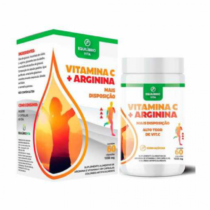 VITAMINA C COM ARGININA 1100MG 60 CPS EQUILIBRIO VITTA
