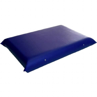TRAVESSEIRO HOSPITALAR 60 X 40 X 10 C/ CAPA AZUL.
