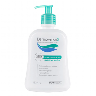 DERMOVANCE S HIDRATANTE CORPO E FACE 500ML