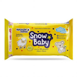 TOALHA UMED. SNOW BABY HIDRATACAO INTENSA C/90 UN.