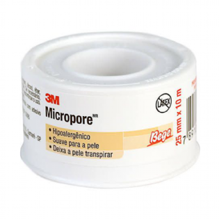 FITA MICROPORE BEGE 2,5CM X 10MT 3M