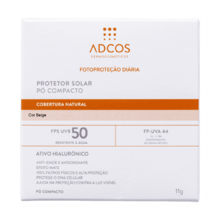 ADCOS FOTOPROTECAO TON PO COMP+HIALUR FPS50 BEIGE 11G