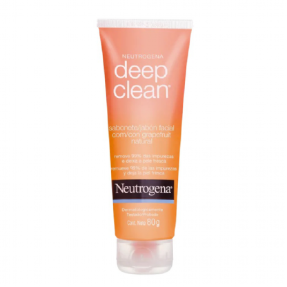 NEUTROGENA SABONETE LIQ FACIAL DEEP CLEAN 80ML GRAPEFRUIT