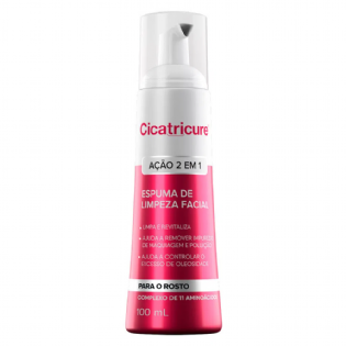 ESPUMA CICATRICURE LIMPEZA FACIAL 100ML