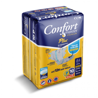 FRALDA CONFORT PLUS REGULAR P C/10 UNID