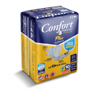 FRALDA CONFORT PLUS REGULAR P C/10 UNID