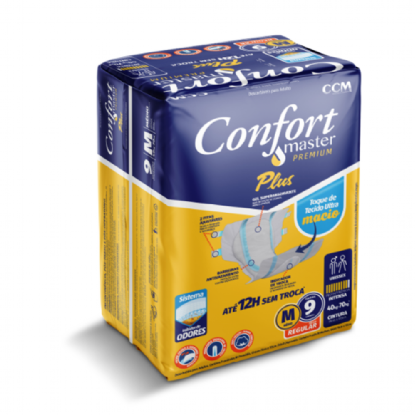 FRALDA CONFORT PLUS REGULAR M C/9 UNID