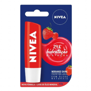 NIVEA LABIAL PROTETOR LAB LIP CARE MORANGO 4,8G