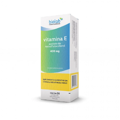 VITAMINA E 400MG 30CPS BIOLAB