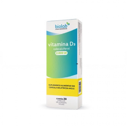 VITAMINA D3 2000UI 30 CAP BIOLAB