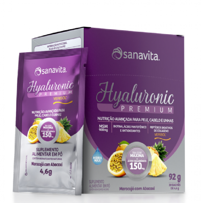 HYALURONIC PREMIUM 150MG  MARACUJA E ABAC   DISP 20 SAC