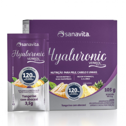 HYALURONIC VER 120MG   TANGERINA C/ABAC   30 SACHE