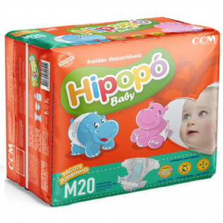 FRALDA HIPOPO BABY JUMBINHO M C/20 UNID