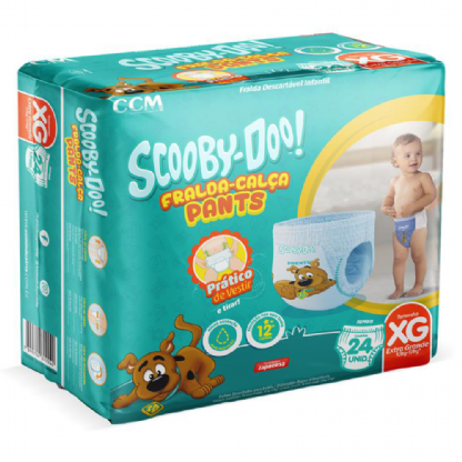 FRALDA SCOOBY DOO CALÇA JUMBO XG C/ 24