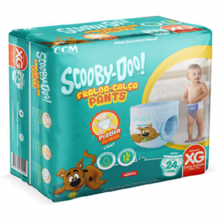 FRALDA SCOOBY DOO CALÇA JUMBO XG C/ 24