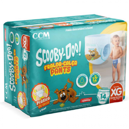 FRALDA SCOOBY DOO CALÇA JUMBINHO XG C/ 14