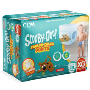 FRALDA SCOOBY DOO CALÇA JUMBINHO XG C/ 14