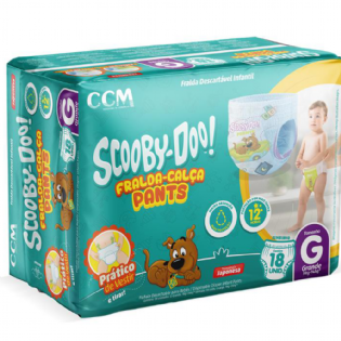 FRALDA SCOOBY DOO CALÇA JUMBINHO G C/ 18