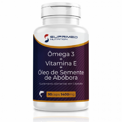 OMEGA 3 C/ OLEO DE SEMENTE DE ABOBORA 90 CPS SUPRIMED NUTRITION
