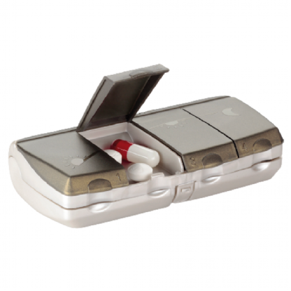 PORTA COMPRIMIDOS PILBOX DAILY OLIVA 4 COMPART 1 DIA