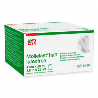 CURATIVOS MOLLELAST HAFT LATEXFREE   BANDAGEM COESIVA 10 CM X 20 CM REF 89598